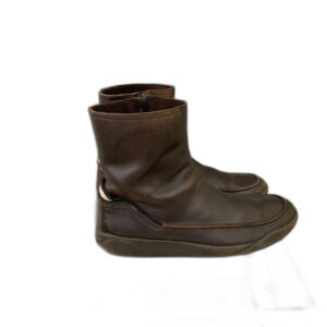 Gucci Leather Ankle Zip Boots Men's 11.5D Brown Made in Italy